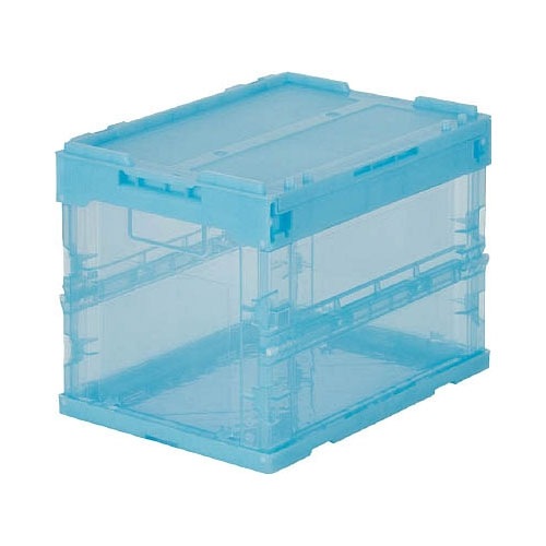 コンテナ館】トラスコ中山(TRUSCO) スケルコンオリコン20L(蓋付) 青 TR