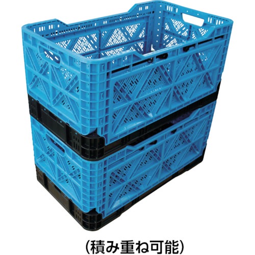 コンテナ館】トラスコ中山(TRUSCO) 折りたたみメッシュコンテナ TR-MPB59-B コンテナ館】トラスコ中山(TRUSCO) 折りたたみメッシュコンテナ TR-MPB59-B