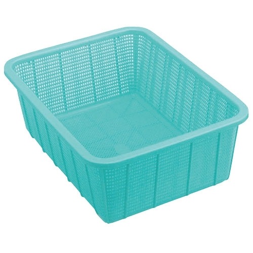 コンテナ館】積水テクノ成型 メロウタイム 角かご深型 中 ブルー