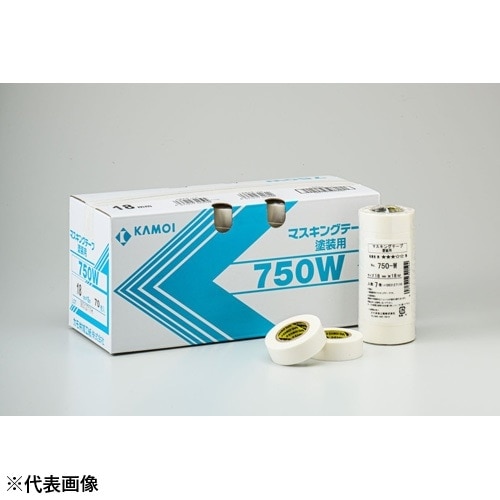 こんぽう館】カモ井加工紙 マスキングテープ No.750W 24mm×18m［500巻入］