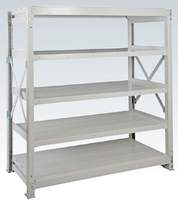 サカエ 重量棚NR型 NR-1355 | 重量棚,1000kg/段,間口1200mm,高さ