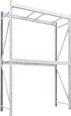 トラスコ中山  TRUSCO 重量パレット棚1トン2500×900×H2000単体 2段 1D-20B25-09-2 [A020501] トラスコ中山⁄TRUSCO 重量パレット棚1トン2300×900×H2500連結 2段