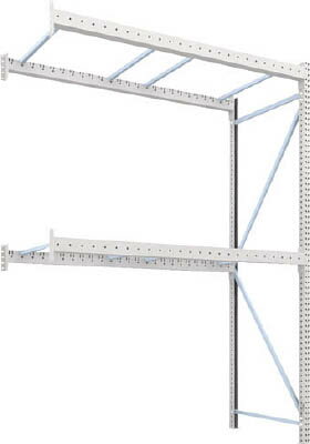 トラスコ パレットラック2トン用2500X1100XH3500 2段 単体 2D-35L25-11-2