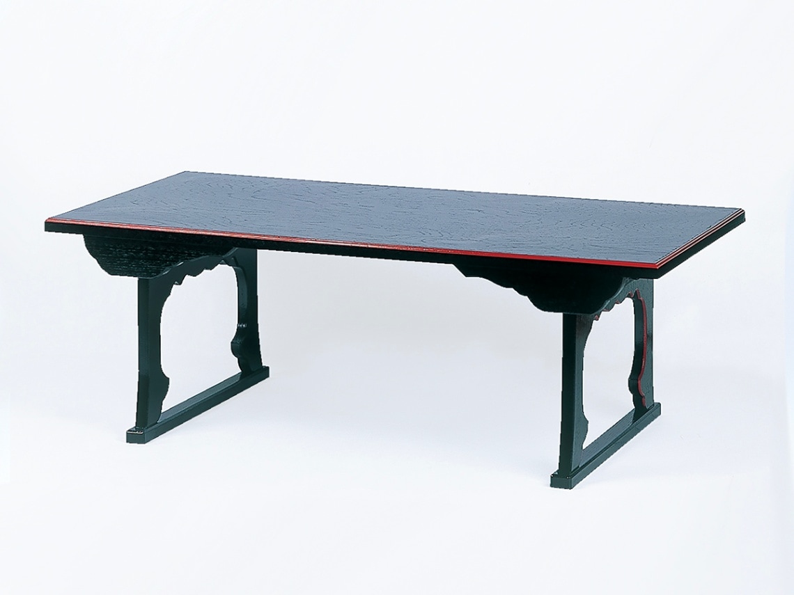 ◆ 茶道具　茶席用机　文机　経机　【木製　根来塗　二月堂机　】　３　折り畳み式　二月堂　食堂小机 二月堂文机（近世：16\u201319世紀） | 入蘆花（ロカニイル）