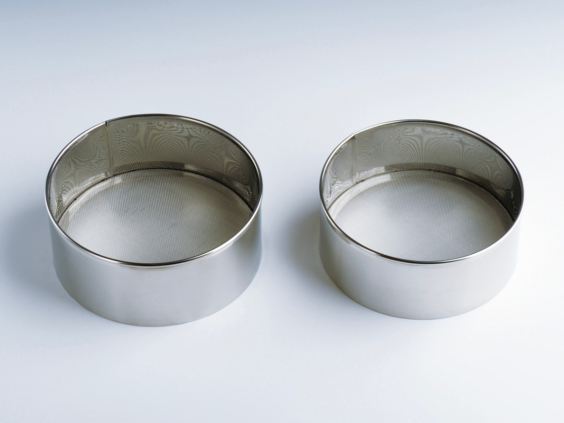 灰ふるい 2ケ 茶道具 荒目 細目 ふるい 茶道具 灰道具 灰篩 網三枚組 ステンレス製 裏千家用 灰ふるい