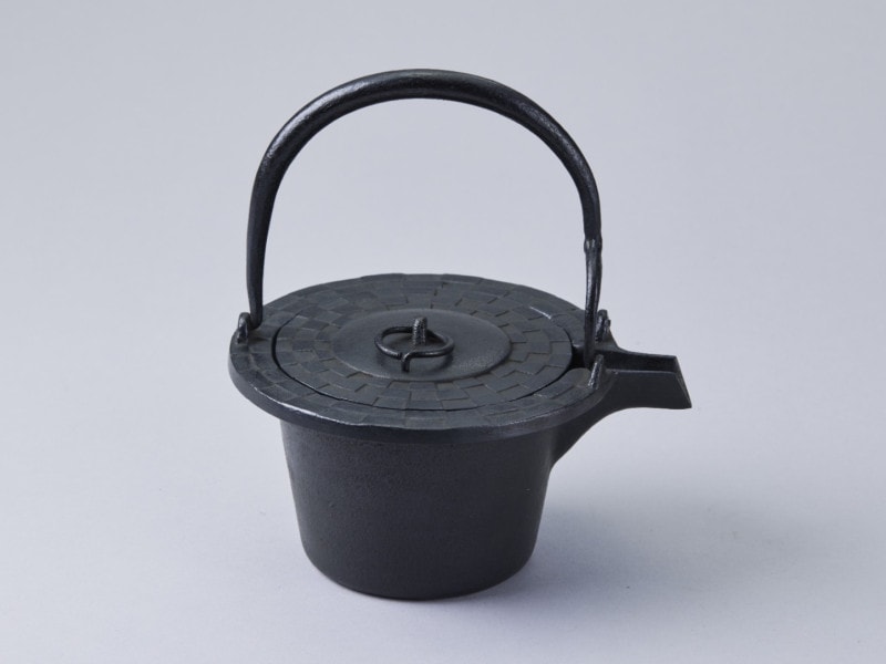 茶道茶懐石燗鍋七宝地紋釜師道彦