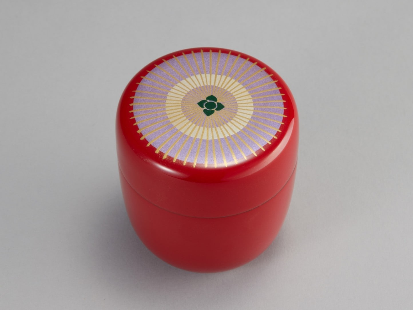 茶道具 中出松峰作 桜蒔絵 桜皮中次 棗 共箱 V 6604