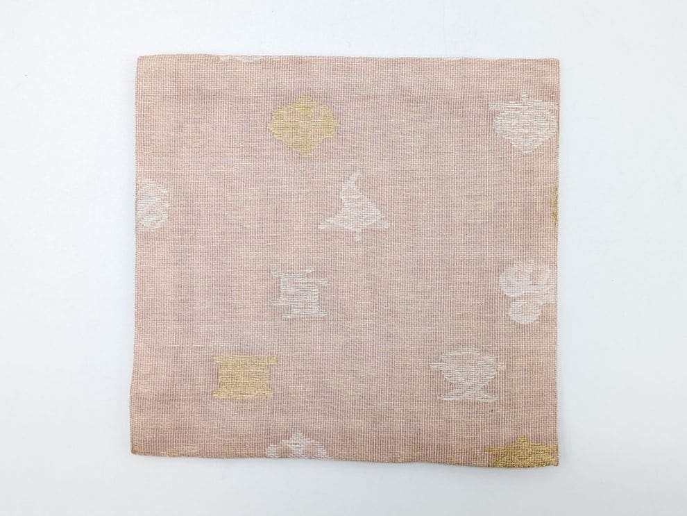♪茶道具　橘薫物　真鍮飾り物　時代品 紗 古帛紗「宗薫」（夏物）ピンク | オンラインショップ限定,数寄屋袋