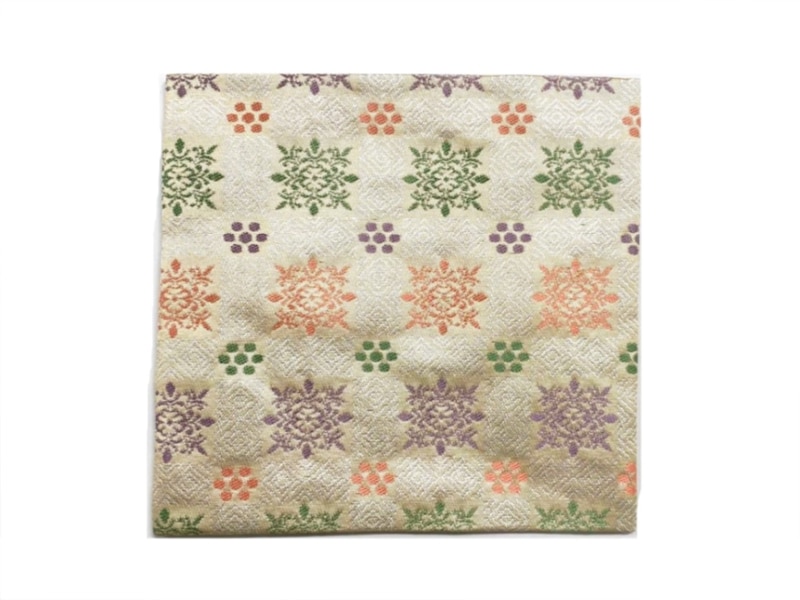 茶道具 数寄屋袋 新品 石畳 （土田友湖作 数寄屋袋 石畳菊花文金襴 箱  