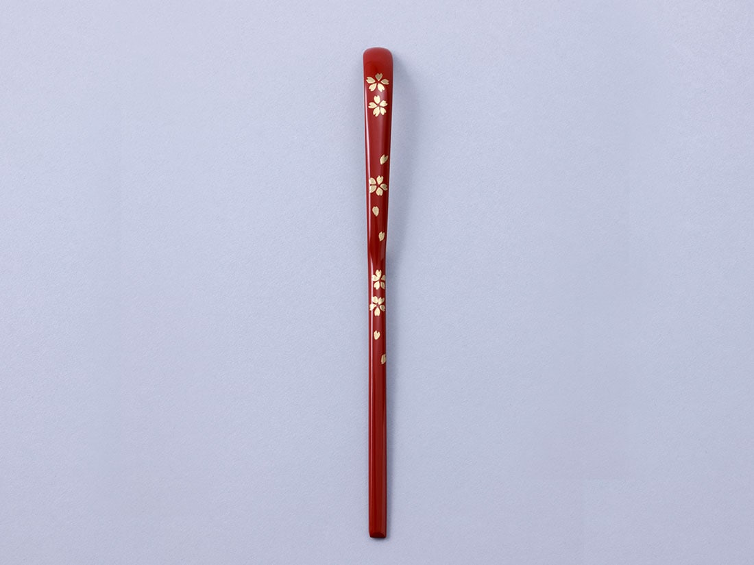朱塗 桜絵茶杓 | すべての商品 | 淡交社 茶道具と茶席のきもの