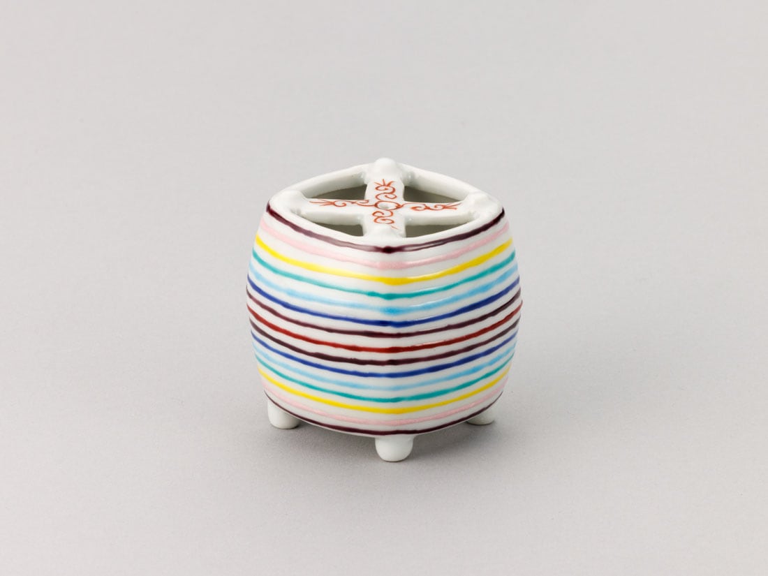 古備前糸巻蓋置 茶道具 色絵 糸巻蓋置 | カタログ・パンフレット 掲載品,夏カタログ(No