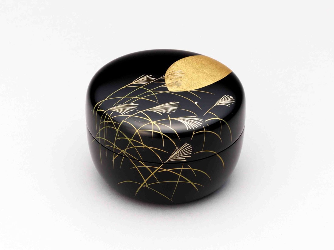 茶道具 棗　紫陽花　マキエ 大棗 紫陽花蒔絵 内銀地【販売】-茶道具は京都しみず孔昌堂