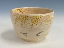 【平茶碗　夕顔】八木海峰　紙箱 平茶碗 夕顔】八木海峰 紙箱 - メルカリ