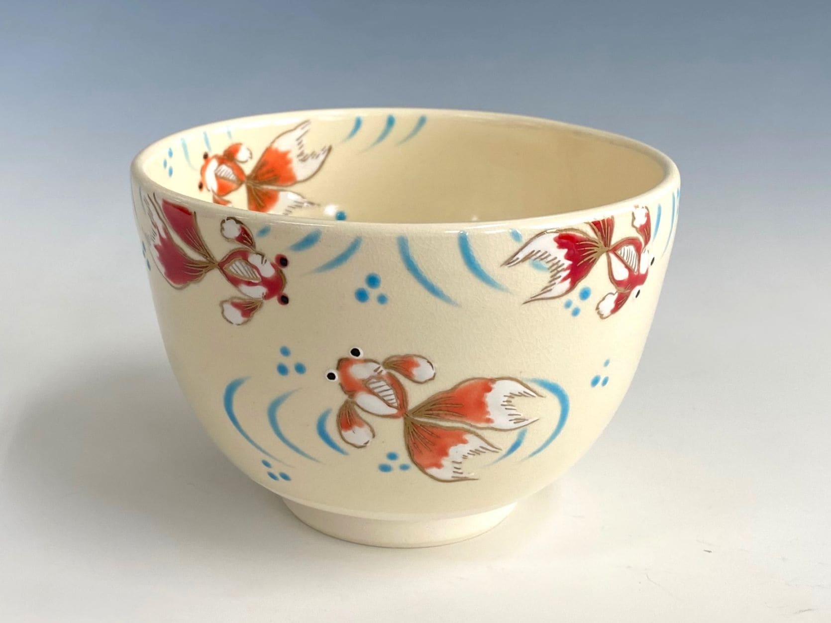 茶道具 古い 九谷 色絵 獅子紋 茶碗(LC728) 色絵 金魚茶碗 | すべての商品 | 淡交社 茶道具と茶席のきもの