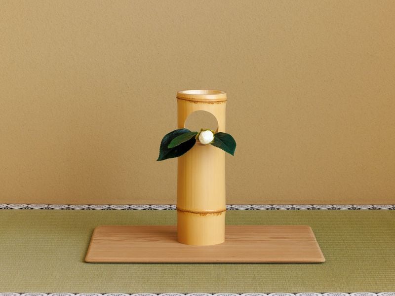 二ツ節 円窓竹花入 | すべての商品 | 淡交社 茶道具と茶席のきもの