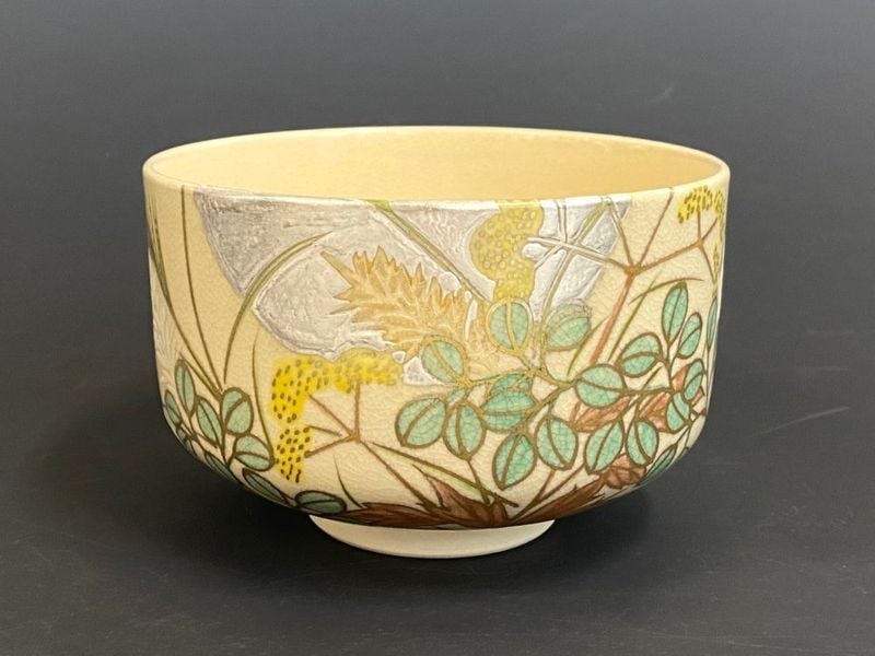 仁清写 銀月に秋草茶碗＜セール＞ | すべての商品 | 淡交社 茶道具と