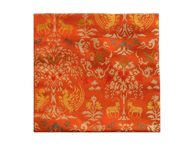 古帛紗「花樹双凰双羊文錦」 | オンラインショップ限定,数寄屋袋・帛紗