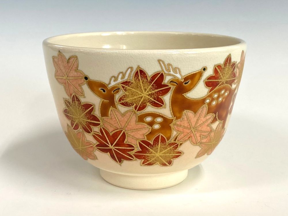 色絵 紅葉に鹿絵茶碗 | すべての商品 | 淡交社 茶道具と茶席の