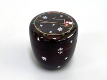 茶道裏千家　淡交会　天目茶碗　玳皮銀杏唐草　蓬莱窯お庭焼　特別師範会員 茶道裏千家 淡交会 天目茶碗 玳皮銀杏唐草 蓬莱窯お庭焼 特別