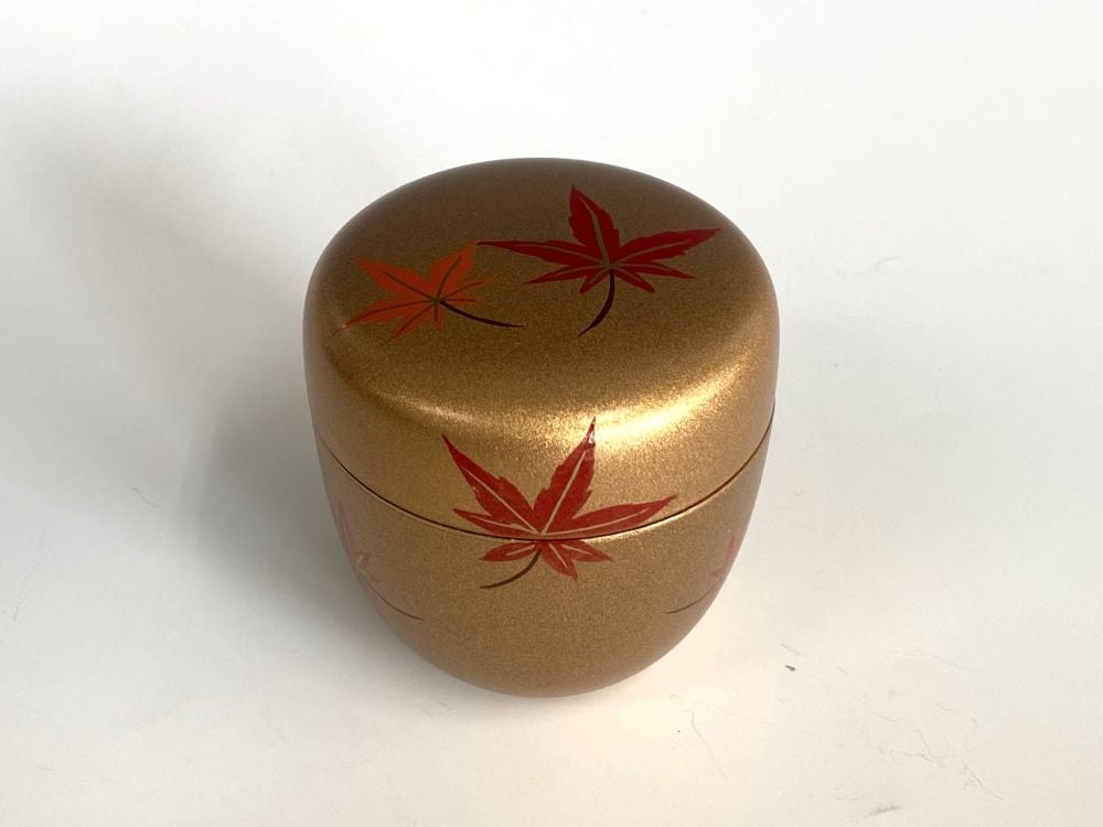 梨子地 紅葉蒔絵中棗（内梨子地） | 特集,十二ヵ月の茶道具,11