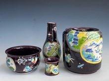 茶道具 茶碗 仁清 色絵 金砂子 六瓢 瓢 利昇窯 加藤広明 新品 Amazon.co.jp: 茶碗 仁清 色絵 金砂子 六瓢 瓢 利昇窯 加藤広明