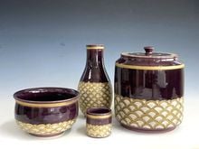茶道物 Amazon.co.jp: くさ忠 桜皮細工 御茶乃間 揃 八角 茶筒 茶托