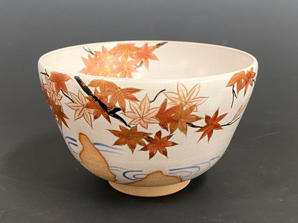 白釉掛分 竜田川茶碗 | すべての商品 | 淡交社 茶道具と茶席のきもの