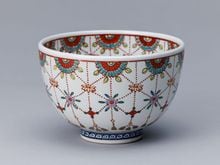 【セール】a640 茶碗 1月 「金彩 唐松絵」利昇窯　加藤利昇　仁清写12ケ月 セール】a640 茶碗 1月 「金彩 唐松絵」利昇窯 加藤利昇 仁清写