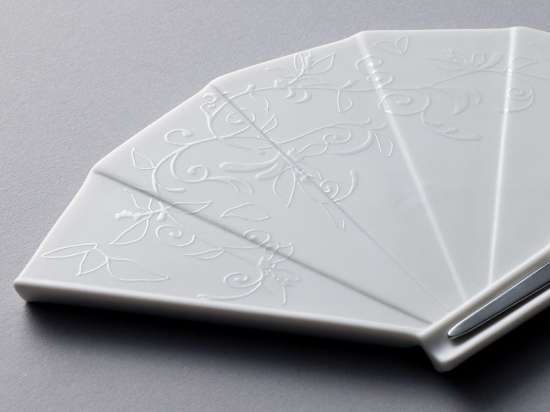 前端雅峯　扇面鶴亀絵銘々盆　5枚　共箱　茶道具　菓子器　銘々皿 前端雅峯扇面鶴亀絵銘々盆5枚共箱茶道具菓子器