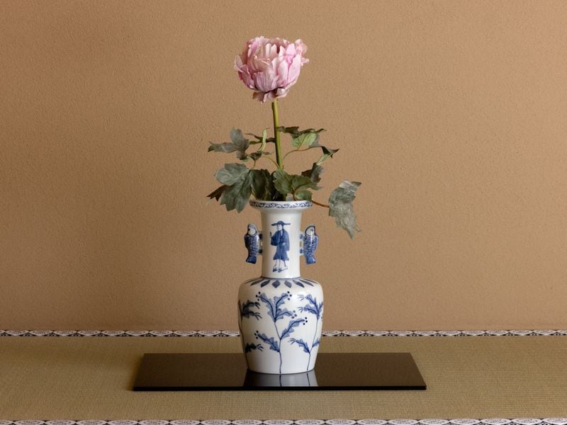 染付 高砂花入 | カタログ・パンフレット 掲載品,丙午歳 茶道具