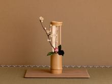 経筒　花入　茶道具 楽天市場】竹組経筒花入 圓能斎好写 : にしかわ茶道具