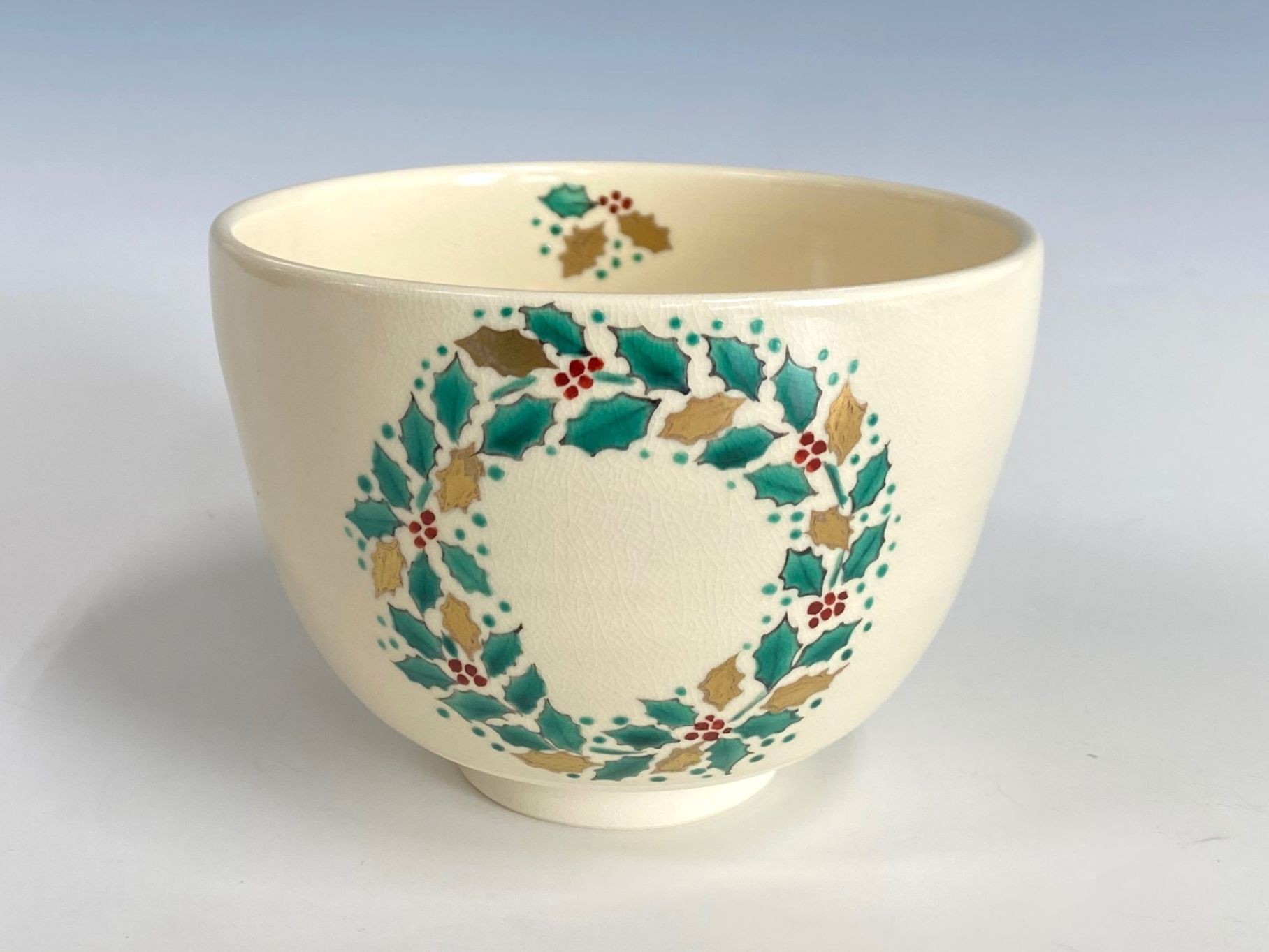 色絵 Xmasリース茶碗＜セール＞ | すべての商品 | 淡交社 茶道具と茶席