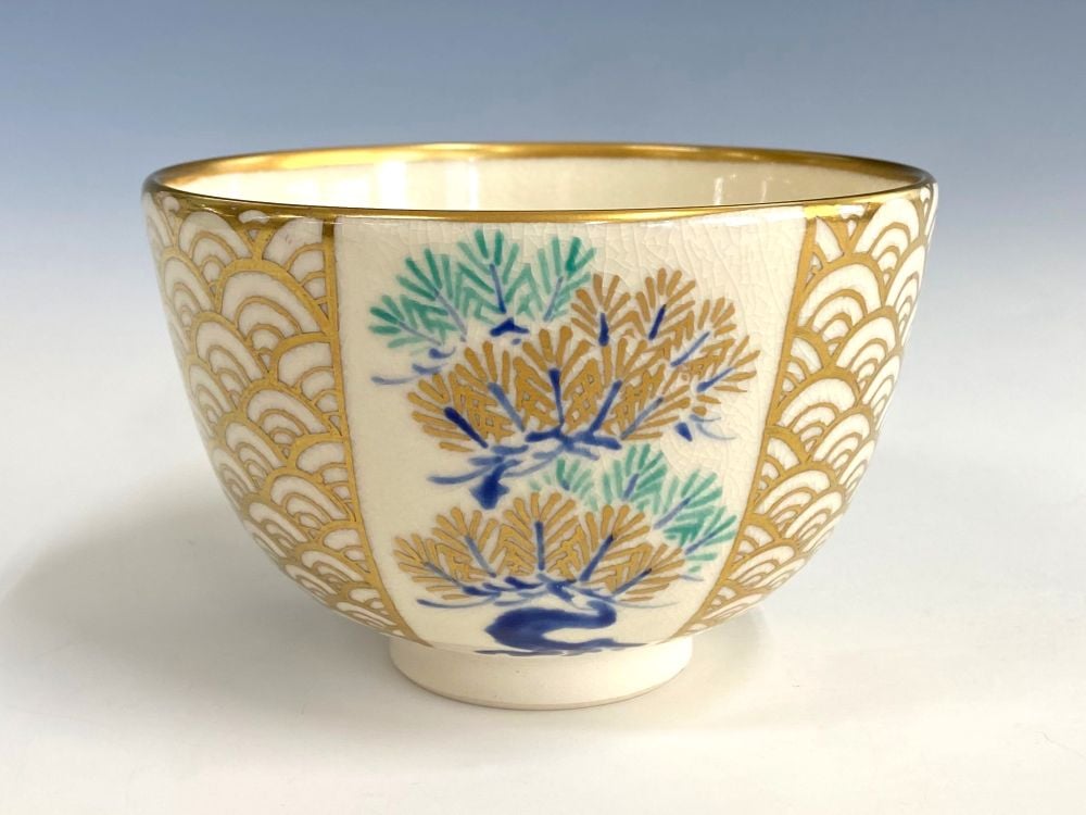 松竹梅青海波茶碗 | すべての商品 | 淡交社 茶道具と茶席のきもの