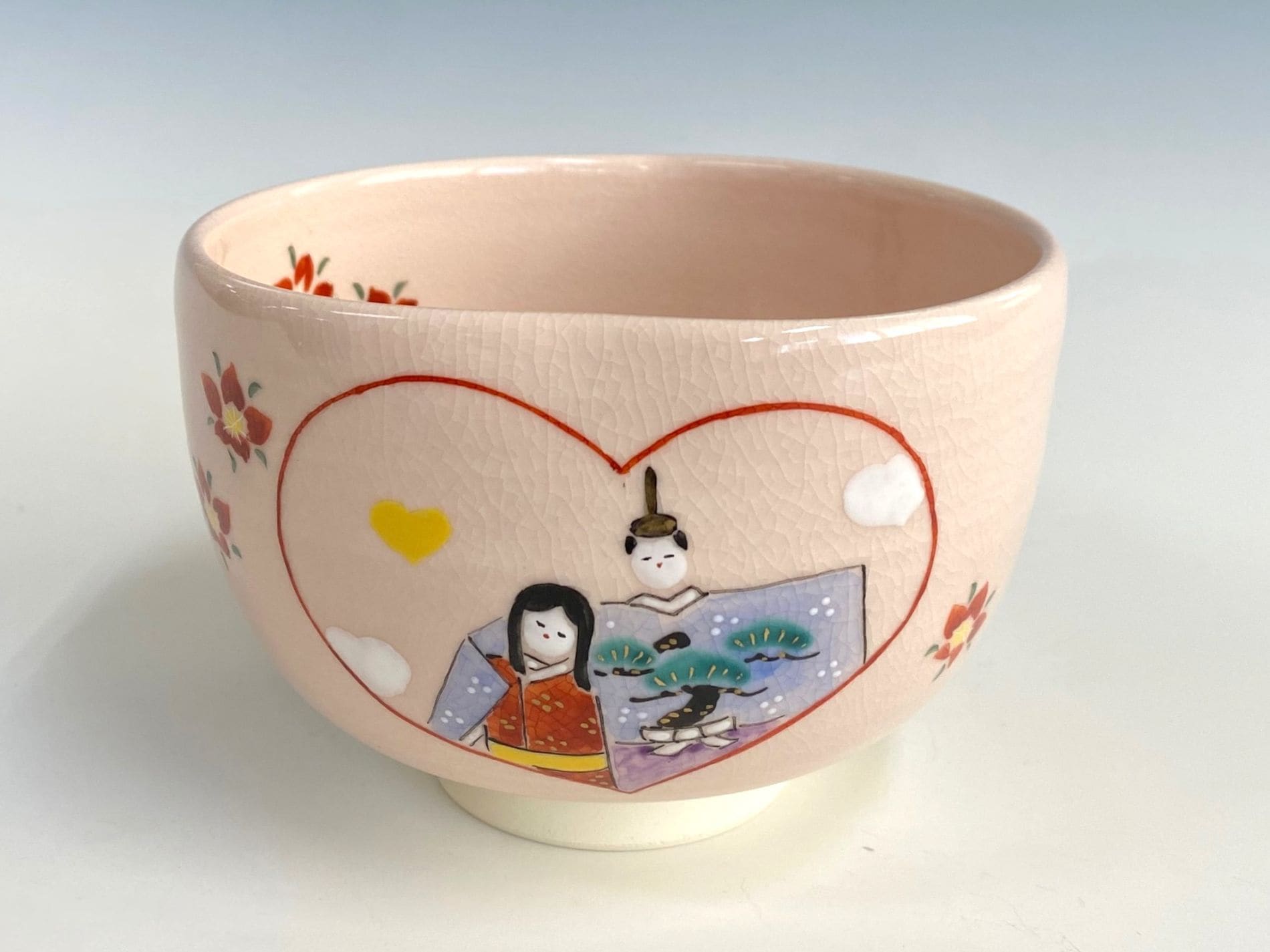 茶碗　雛まつり内絵 茶碗 雛まつり内絵