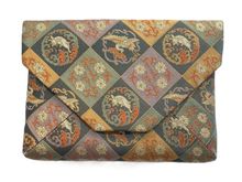 明治期・時代袱紗2点まとめ売り 敷物裂 掛け袱紗 古布 古裂 古