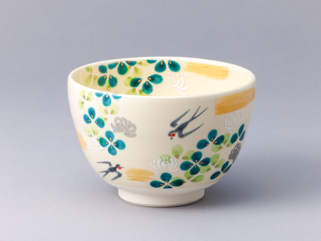白詰草とツバメ絵茶碗 | カタログ・パンフレット 掲載品,春カタログ(No
