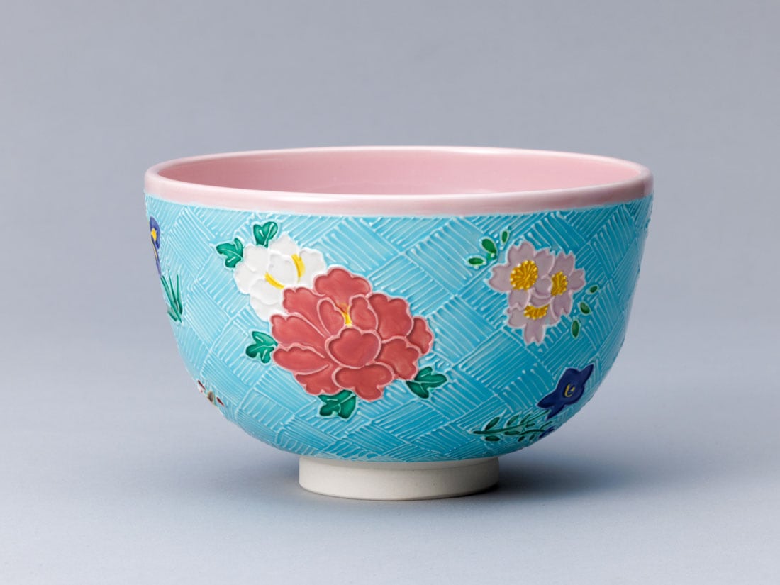 交趾 四季草花茶碗 | カタログ・パンフレット 掲載品,春カタログ(No 交趾 四季草花茶碗 | カタログ・パンフレット 掲載品,春カタログ(No