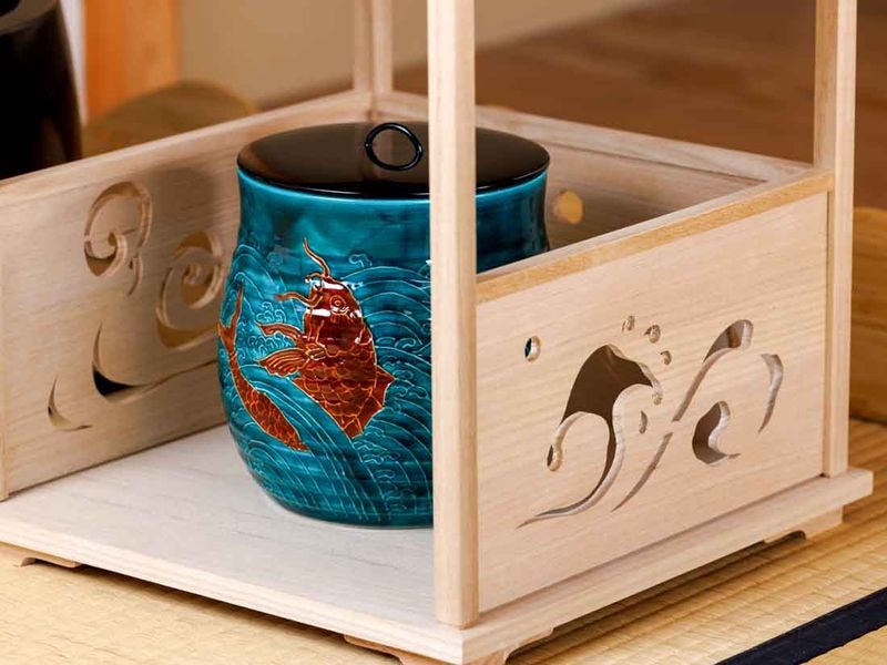 淡々斎好写 青交趾 荒磯水指 | 茶道具 | 淡交社 茶道具と茶席のきもの