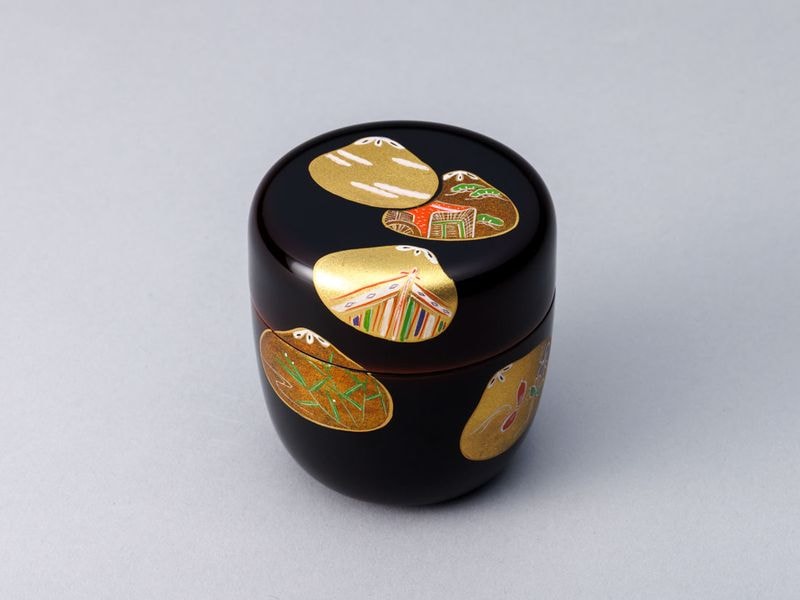 溜塗 貝合せ蒔絵中棗 | 茶道具 | 淡交社 茶道具と茶席のきもの