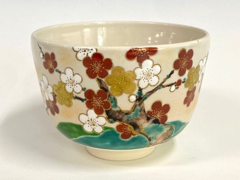 青苔に梅茶碗 | すべての商品 | 淡交社 茶道具と茶席のきもの