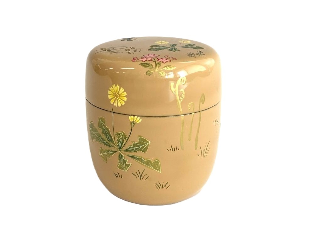 白漆 春の野蒔絵中棗 | 茶道具 | 淡交社 茶道具と茶席のきもの