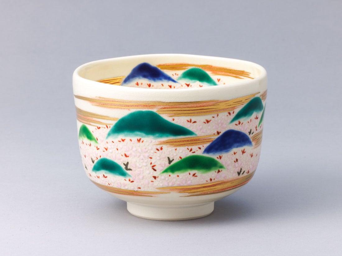 ◆ 茶碗　楠吉 ◆ 吉野山絵茶碗 | カタログ・パンフレット 掲載品,春カタログ(No.226初花