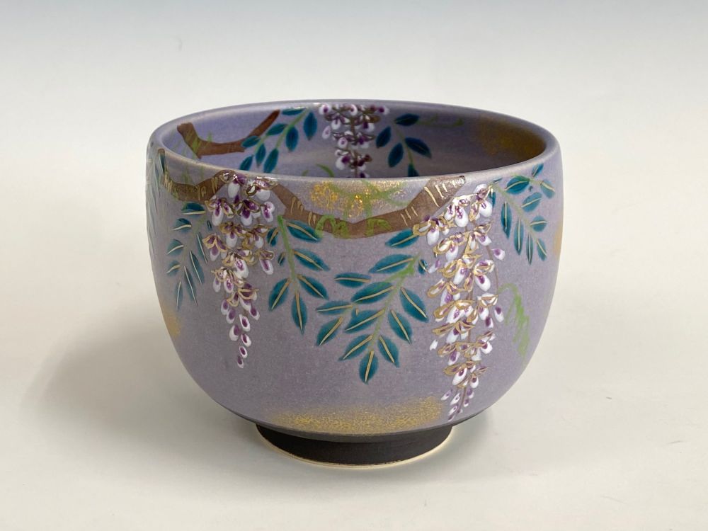 色絵 青地藤茶碗 | すべての商品 | 淡交社 茶道具と茶席のきもの