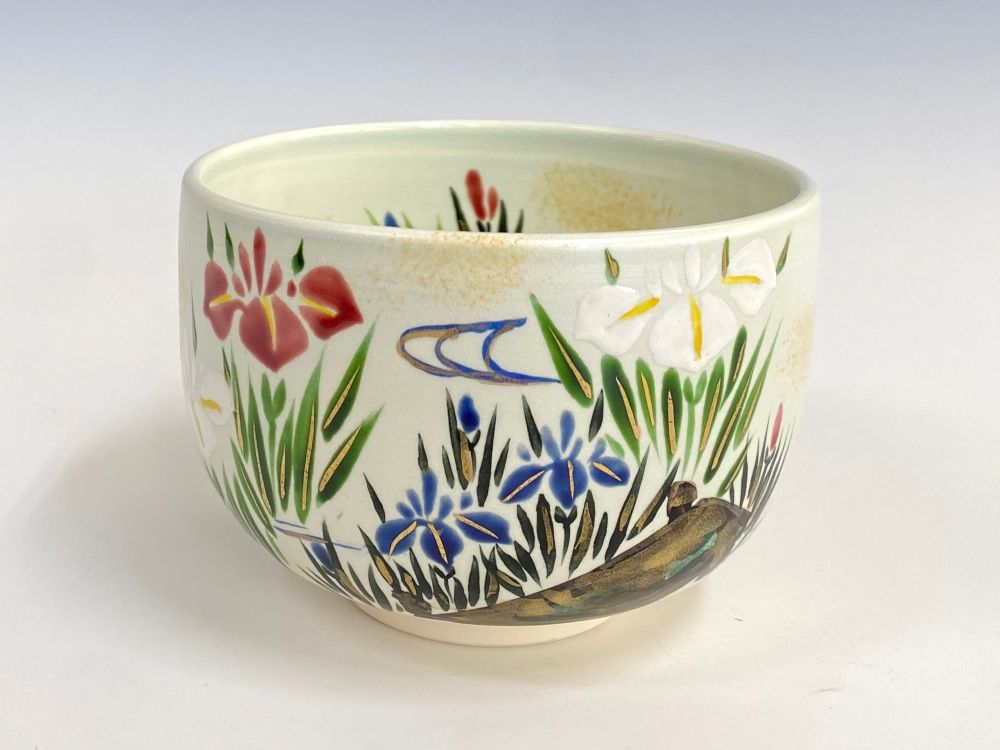 薄水色 菖蒲絵茶碗 | すべての商品 | 淡交社 茶道具と茶席のきもの