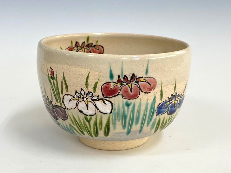 彩菖蒲絵茶碗 | 特選作家（50音順）,八木海峰 | 淡交社 茶道具と茶席の