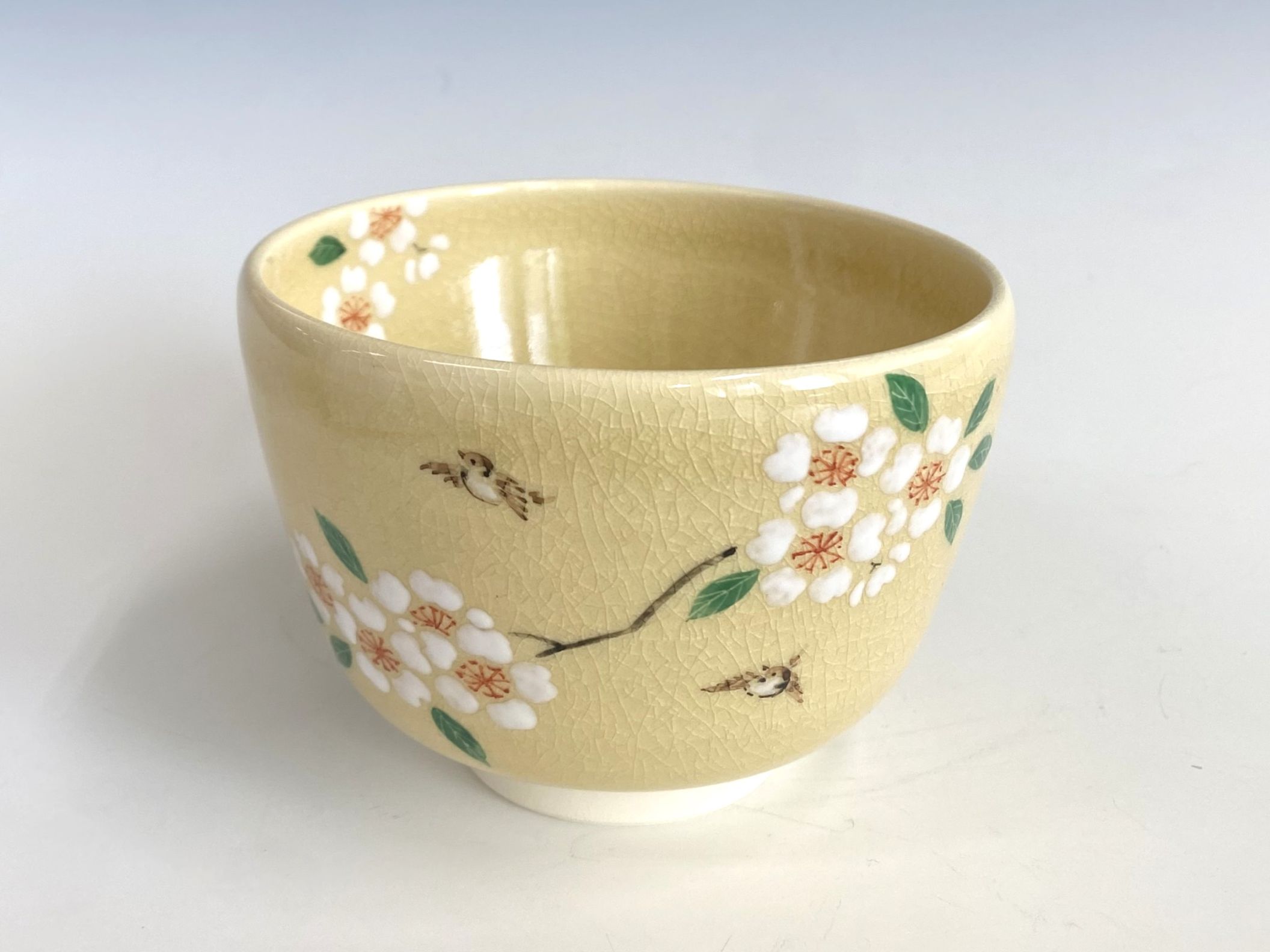 葉桜に雀絵茶碗 | すべての商品 | 淡交社 茶道具と茶席のきもの