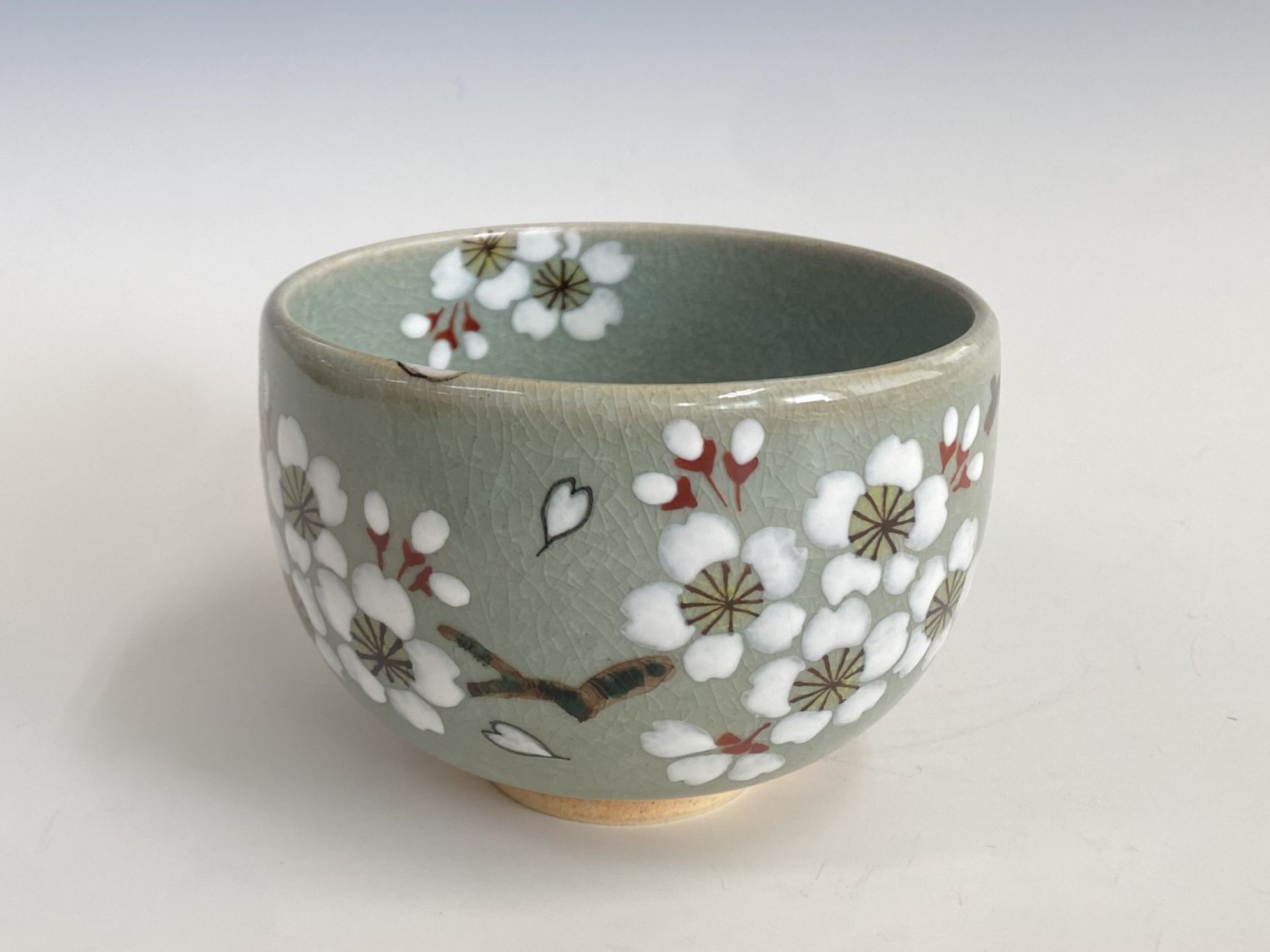 青磁 さくら絵茶碗＜セール＞ | すべての商品 | 淡交社 茶道具と茶席の