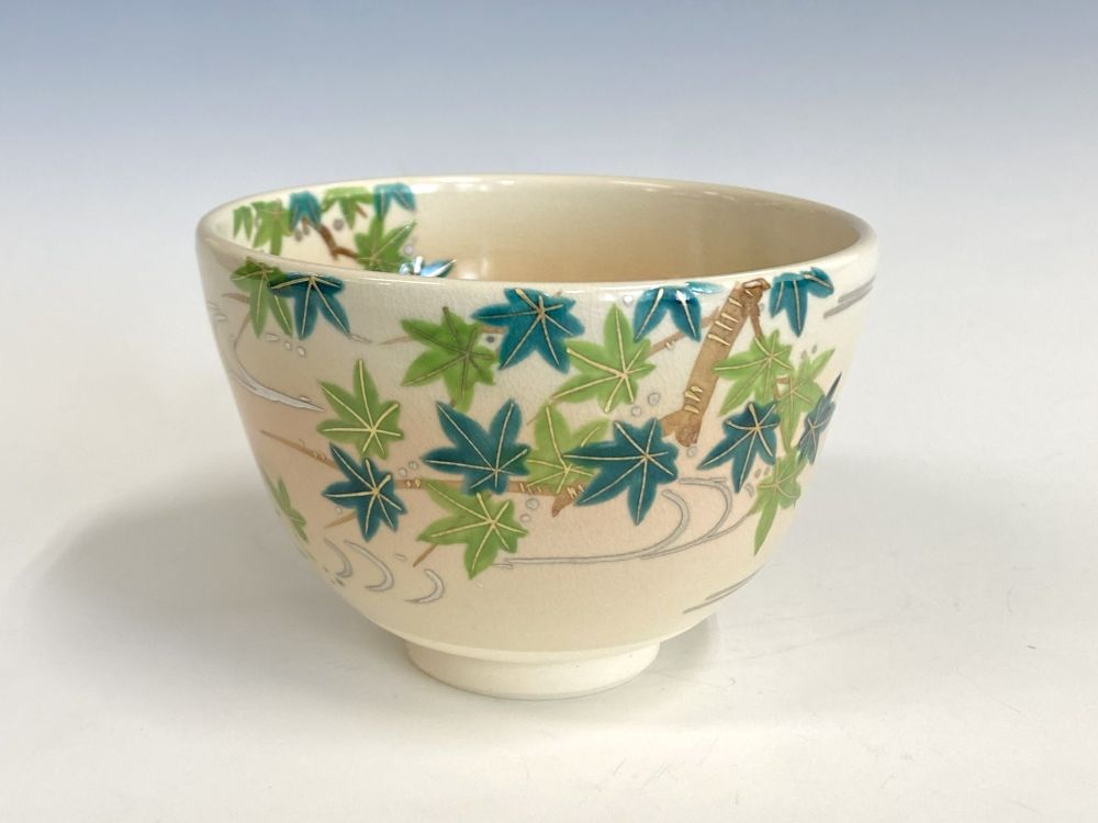 茶碗、色絵青楓、手塚桐鳳作、さ26番 茶碗、色絵青楓、手塚桐鳳作、さ26番 - メルカリ