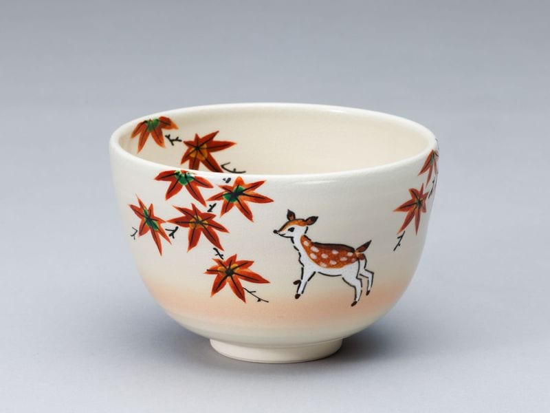 鹿に紅葉絵茶碗 | すべての商品 | 淡交社 茶道具と茶席のきもの