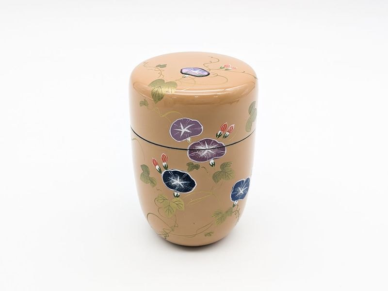 白漆 朝顔蒔絵長棗 | すべての商品 | 淡交社 茶道具と茶席のきもの